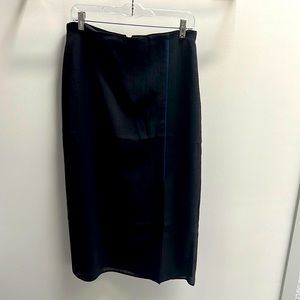 Cefinn black skirt with blue piping. Size UK 12; US 8.